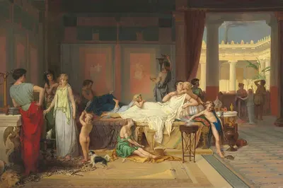 Последний час Помпеи – Дом поэта by Пьер Оливье Жозеф Куман, 1869 — digital art print download