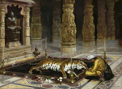 Honoring the Tiger by Rudolf Ernst — digital art print download