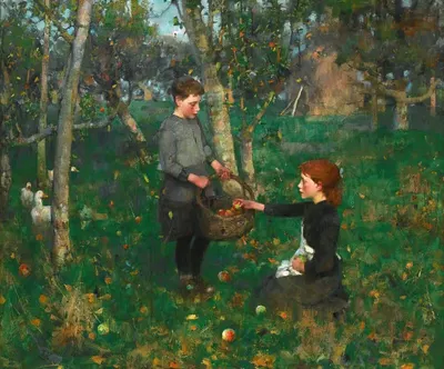 В саду by Джеймс Гатри — digital art print download