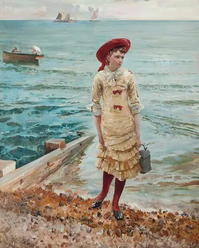На берегу моря by Роберт Понсонби Стейплс — digital art print download