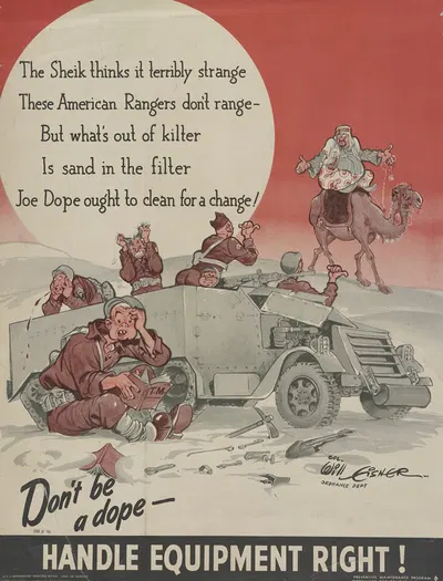 Don't be a dope! Handle equipment right by Will Eisner, 1942 — digital art print download