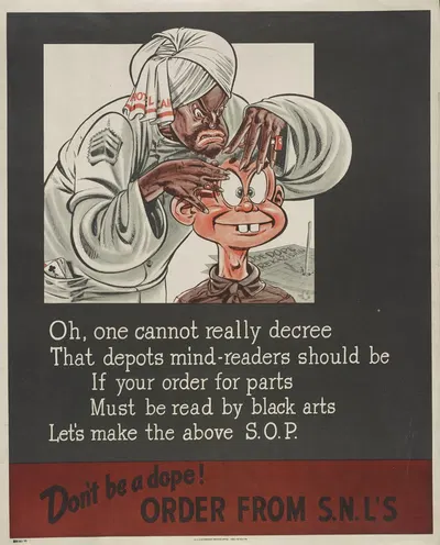 Don't be a dope! Order from S.N.L's by Will Eisner, 1945 — digital art print download