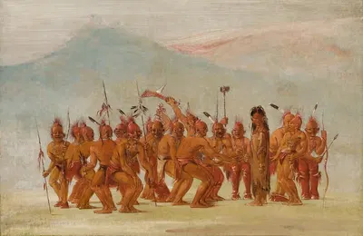Танец к бердашу by Джордж Кэтлин, 1835-1837 — digital art print download