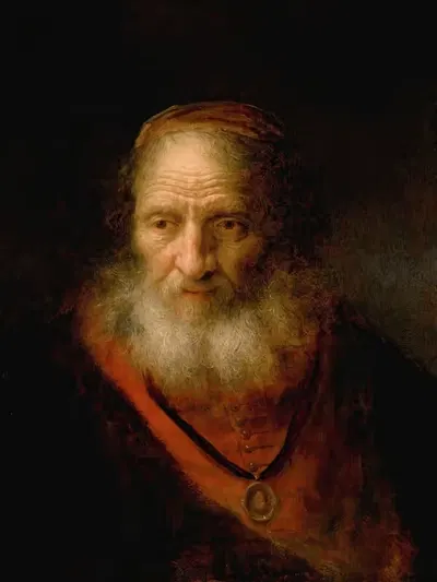 'трония' старика, возможно, еврейского ученого by Говерт Флинк, 1642 — digital art print download