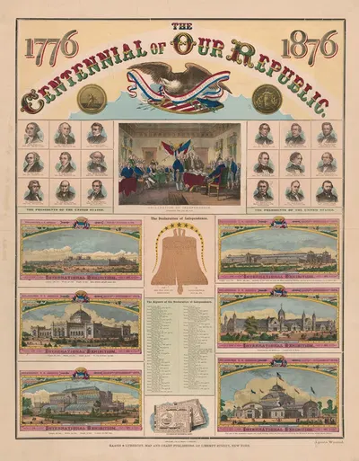 The centennial of our Republic by Хаасис и Лубрехт, 1876 — digital art print download