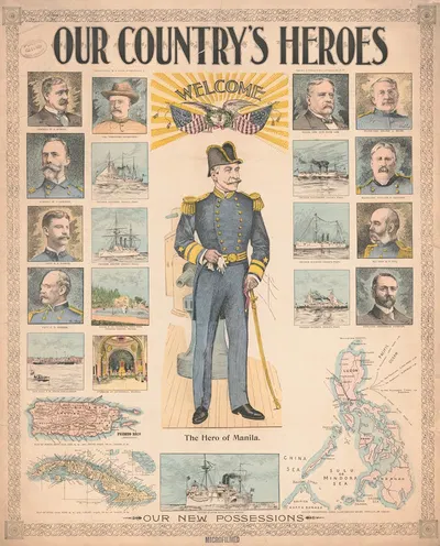 Our country's heroes by Дж. Дж. О'Брайен и сын, 1899 — digital art print download