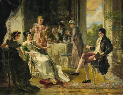 Repartee On A Summer Afternoon by Carl Herpfer — digital art print download