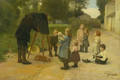 Watch The Birdie by Charles-Bertrand d'Entraygues, 1886 — digital art print download