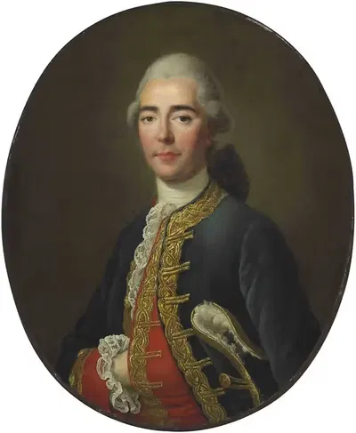 Портрет шевалье де Тюрена by Франсуа-Юбер Друа, 1772 — digital art print download