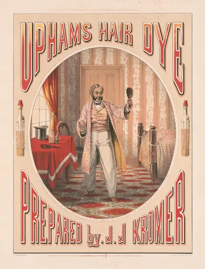 Uphams hair dye prepared by J.J. Kromer by Джеймс Фуллер Куин, 1864 — digital art print download