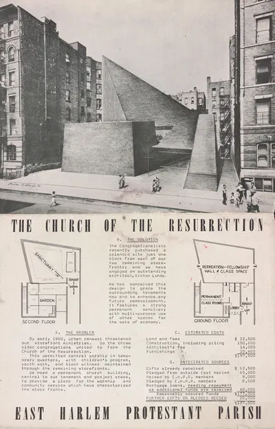 Church of the Resurrection, East Harlem, New York by Виктор Альфред Ланди, 1961 — digital art print download