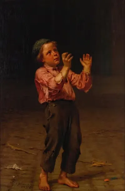 Уверенная добыча by Джон Джордж Браун, 1876 — digital art print download