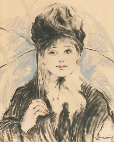Portrait Of A Woman by Мадлен-Жанна Лемер — digital art print download