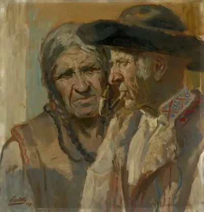 Старцы by Виктор Кисс, 1929 — digital art print download