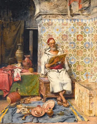 Хорошая книга by Висенте Марч, 1881 — digital art print download