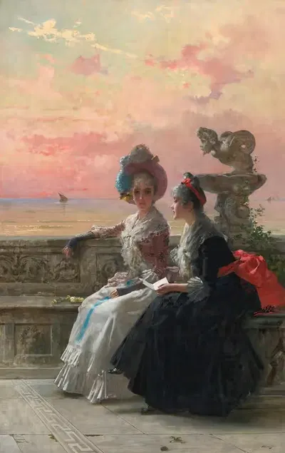 Разделённая тайна by Витторио Маттео Коркос, 1888 — digital art print download