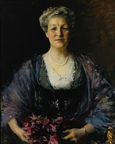 Портрет Матильды Герберт Ллойд (1855-1945) by Уильям Мерритт Чейз, 1855-1945 — digital art print download