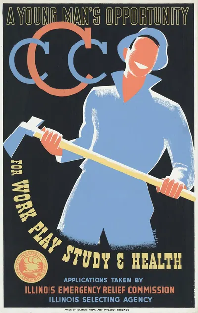 A young man's opportunity for work, play, study & health by Albert M. Bender, 1941 — digital art print download