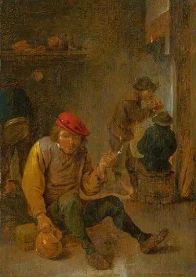 Курящие крестьяне (Курильщики трубок) by После Давида Тенира, 1650–1700 — digital art print download