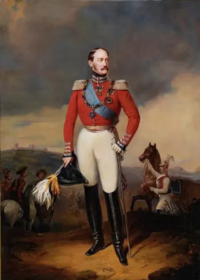 Portrait Of Nicholas I by After Franz Krüger — digital art print download