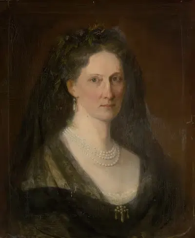 Портрет баронессы Гедвиги Меднянской by Карл Мартин Эберсберг, 1869 — digital art print download