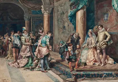 The presentation by Cesare Auguste Detti, 1878 — digital art print download