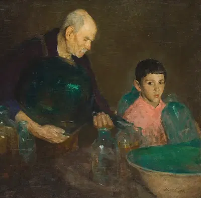 Refining Oil by Charles Webster Hawthorne — digital art print download