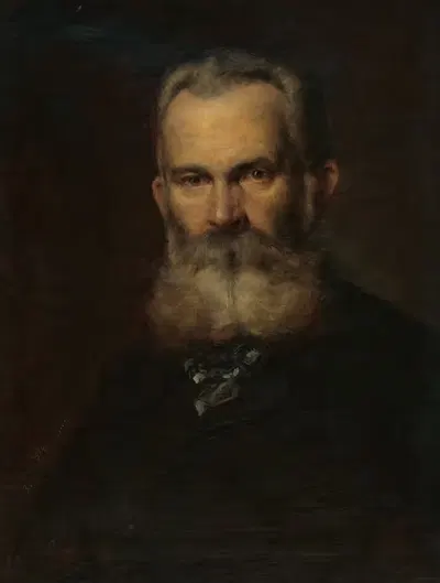 Portrait of the painter Teodor Boemma Eduard Ballo by Eduard Ballo, 1884 — digital art print download