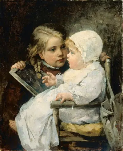 Молодой художник by Эллен Кендл Бейкер, 1885 — digital art print download