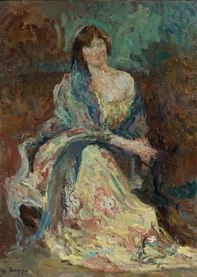 Portrait Au Deshabillé by Emilio Boggio, 1904 — digital art print download
