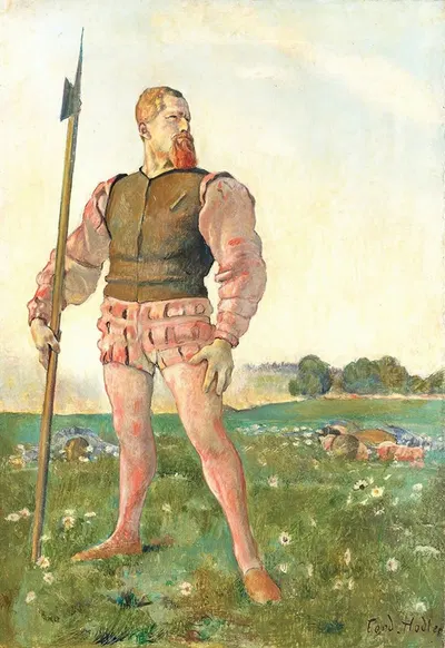 The angry warrior by Ferdinand Hodler — digital art print download