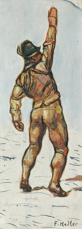 Vowing Man by Ferdinand Hodler — digital art print download