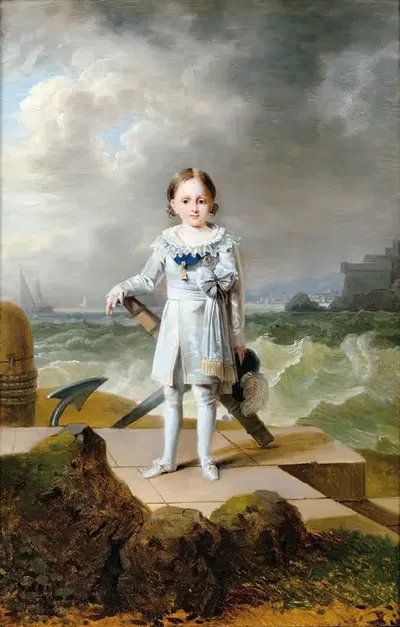 Portrait Of Prince Napoléon-Louis Bonaparte by François Joseph Kinson — digital art print download