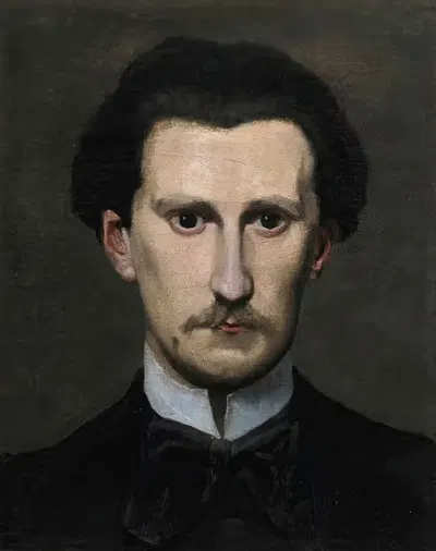 Фрагмент портрета Эдмона Мaitre by Фредерик Базиль, 1867 — digital art print download