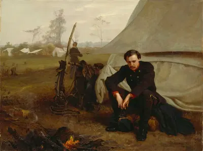 На фронте by Джордж Кокран Ламбдин, 1866 — digital art print download
