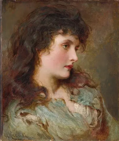 Мод Мюллер by Джордж Элгар Хикс, 1882 — digital art print download