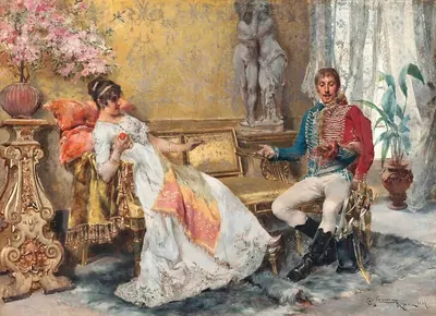 Романтическая запутанность by Джулио Черви, 1889 — digital art print download