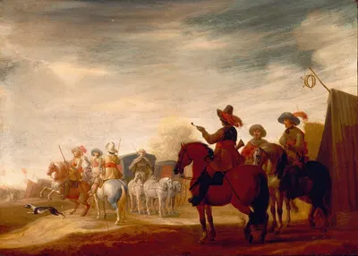 Военный лагерь by Ян Якобсз. ван дер Стоффе, 1642 — digital art print download