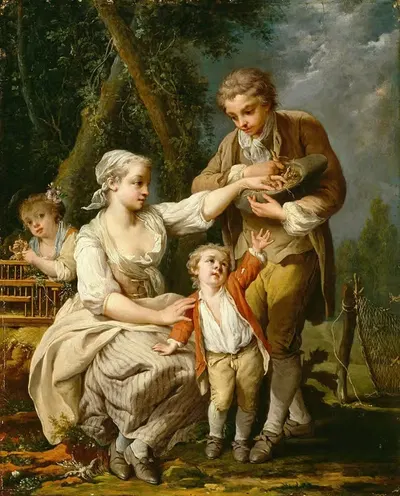 Птичье гнездо by Жан-Батист Шарпантье, 1783-1785 — digital art print download