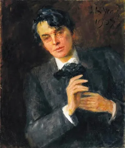 Портрет Уильяма Батлера Йейтса by Джон Батлер Йейтс, 1907 — digital art print download
