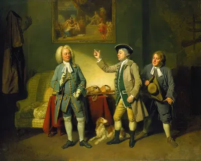 Сцена из 'Любовь в деревне' by Иоганн Иосиф Зоффани, 1767 — digital art print download