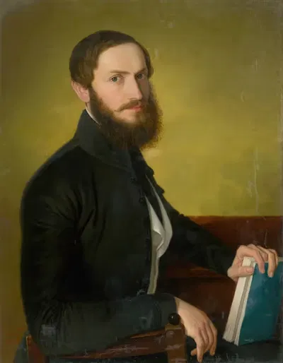 Портрет мужчины by Йозеф Божетех Клеменс, 1844 — digital art print download