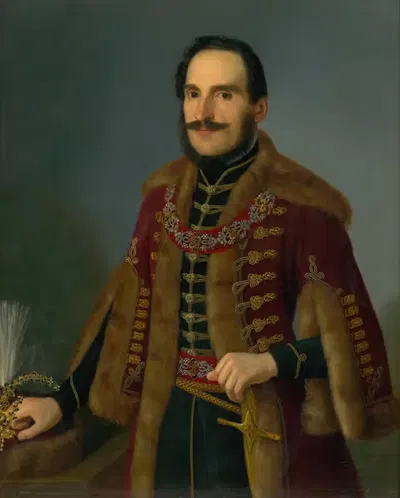 Портрет Антала Роха by Йозеф Божетех Клеменс, 1846 — digital art print download