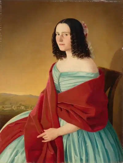 Портрет Мариа Шмерчаньи by Йозеф Божетех Клеменс, 1844 — digital art print download