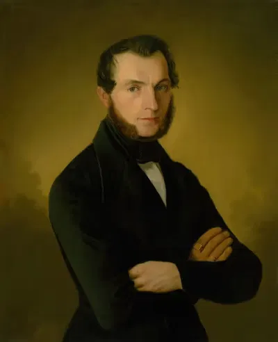 Портрет гражданина Подěбрады А. Юппа by Йозеф Божетех Клеменс, 1845 — digital art print download