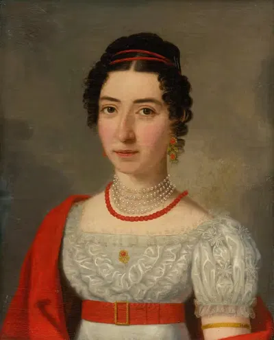 Портрет Анны Околицанйи by Йозеф Чаучик, 1826 — digital art print download