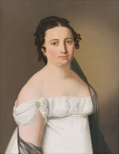Портрет миссис Гундельфингеновой by Йозеф Чаучик, 1810–1820 — digital art print download
