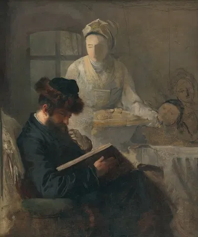 У раввина by Леопольд Хоровиц, 1875–1890 — digital art print download