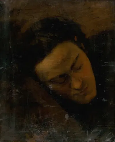 Изучение головы мужчины by Леопольд Хоровиц, 1870–1880 — digital art print download