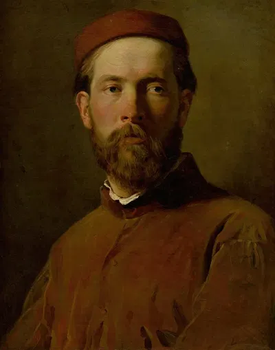 Портрет мужчины by Леопольд Хоровиц, 1855 — digital art print download
